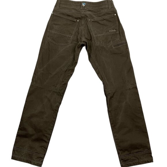 Kuhl Rydr Vintage Patina Dye Pants Forged Iron Size 30 x 32 Flannel Lined Climb - Picture 6 of 15